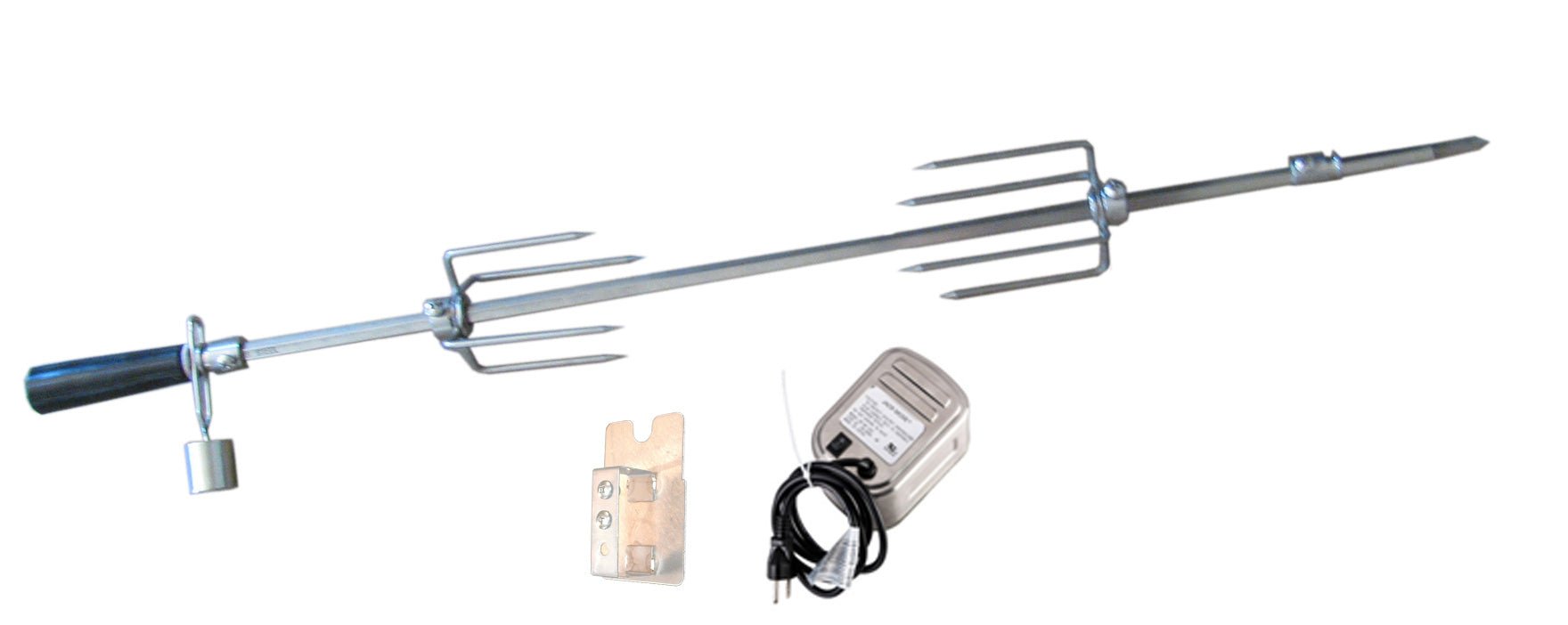 304 SS Rotisserie Kit for Charcoal grill 28 and 3 Burner Gas Grill - BBQ STORE MALTA