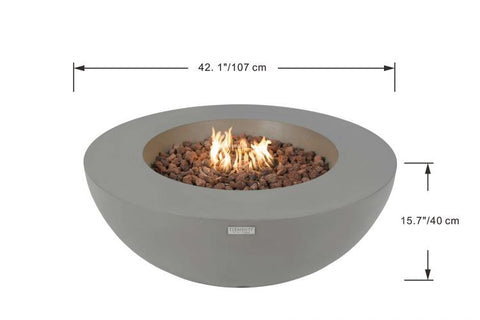 Lunar Bowl Fire Table LG