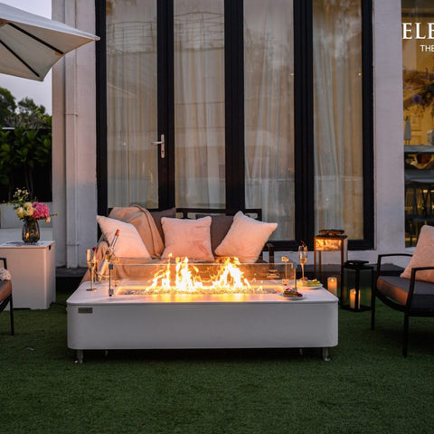 Athens Porcelain Top Fire Table B