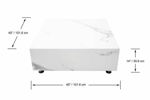 BIANCO Marble Procelain Series Coffee Table Large