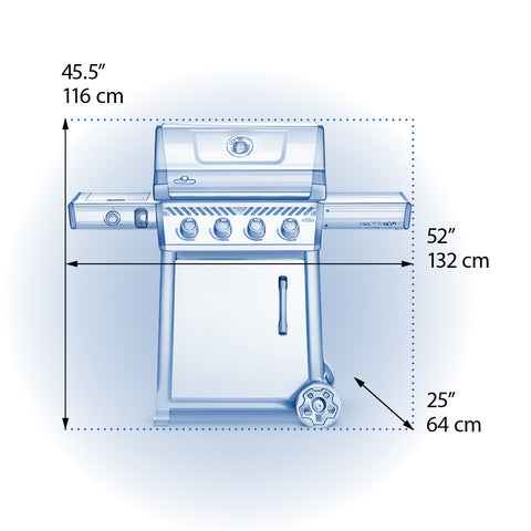 Freestyle 425 DSIB  with Infrared Side Burner