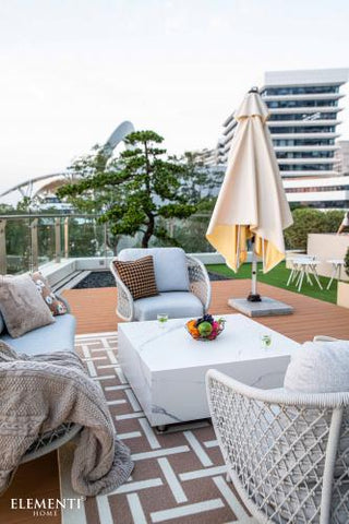 BIANCO Marble Procelain Series Coffee Table Large