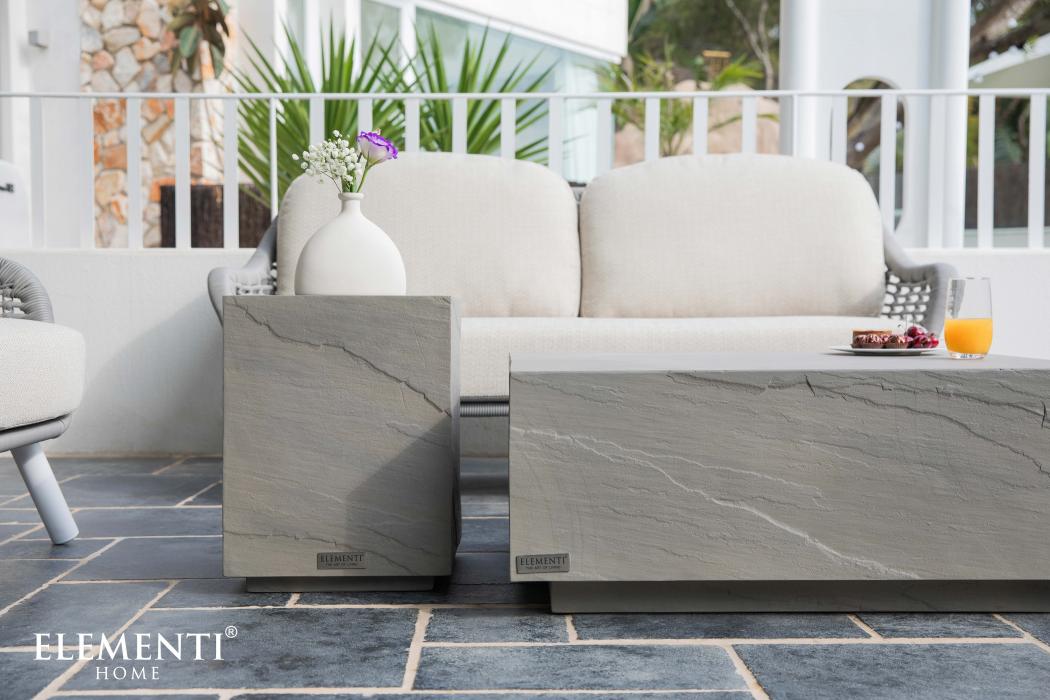 COLORADO Sandstone Series Side Table Small - Space Grey