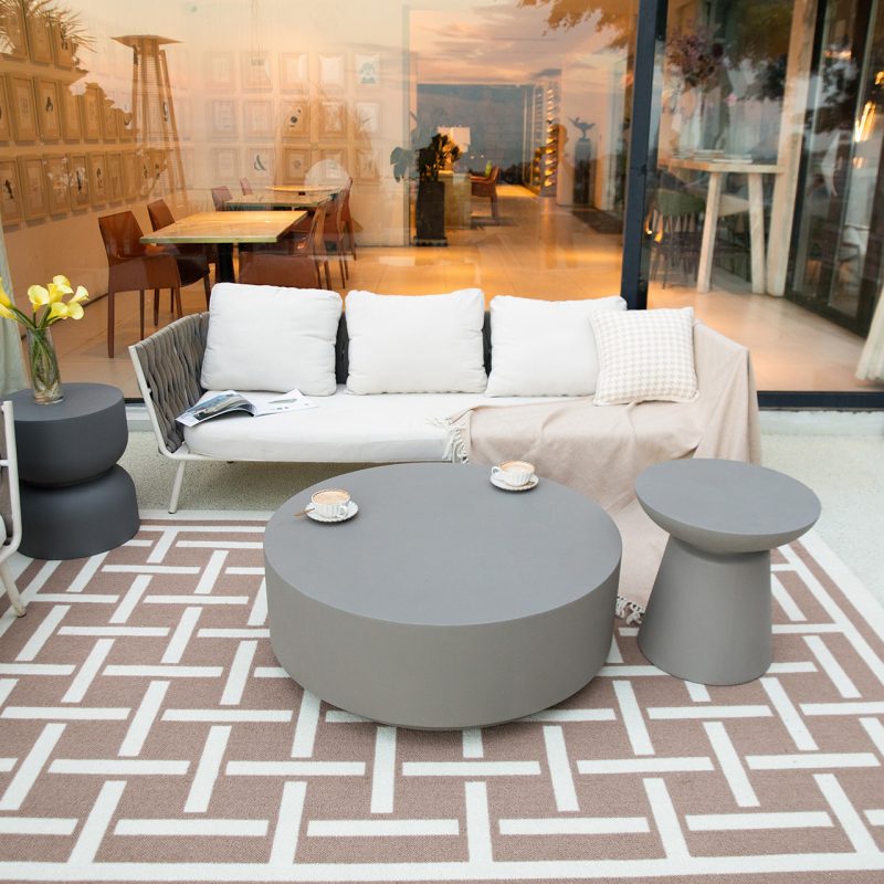 ROME Column Series Coffee Table Large - Space Grey