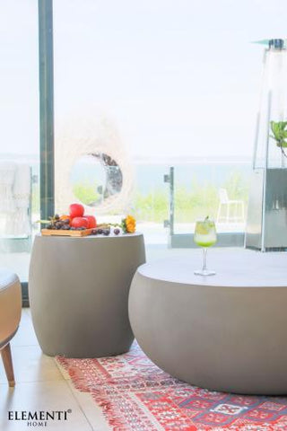 IKARIA Cobble Side Table - Space Grey