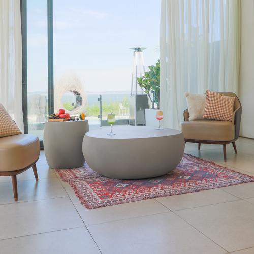 IKARIA Cobble Side Table - Space Grey