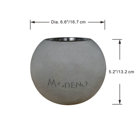 PAFFU Bio-ethanol Tabletop Fireplace Light Grey
