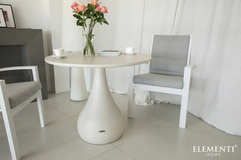 Cordoba round design table in concrete