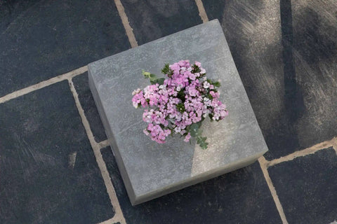 TEVERE Travertine Series Side Table Small - Space Grey