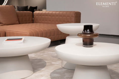 KYLIX Side Table Small - Cream White