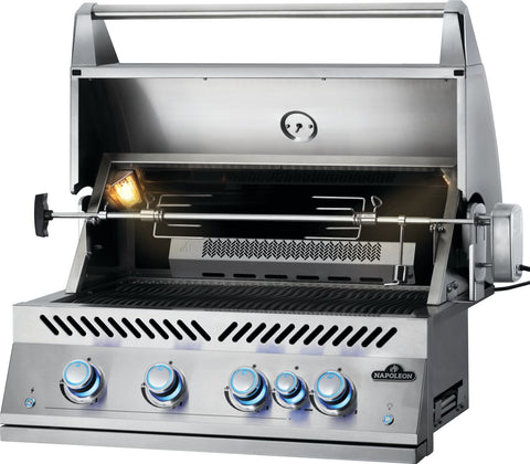 Built-In 700 Series 32" with Infrared Rear Burner
 Propane, Stainless Steel, Interior Lights