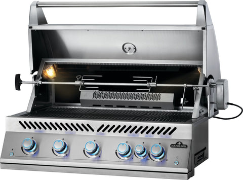 Built-In 700 Series 38" with Infrared Rear Burner
 Propane, Stainless Steel, Interior Lights