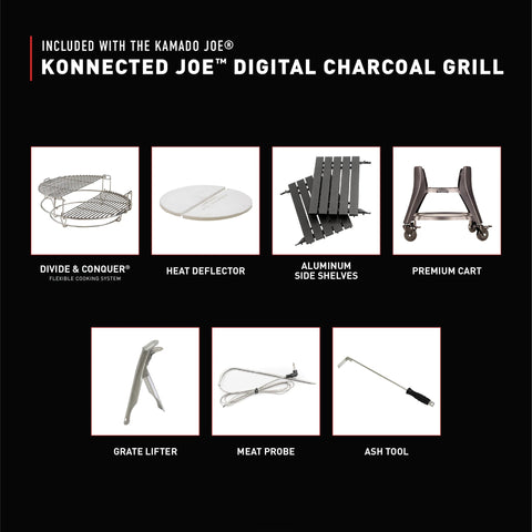 BIG JOE® KONNECTED JOE™ DIGITAL CHARCOAL GRILL AND SMOKER
