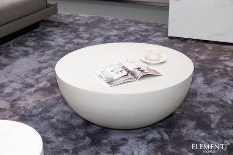 CHRONOS Series Coffee Table Medium - Cream White