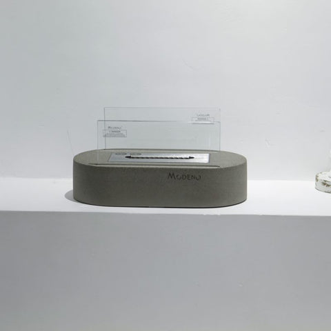 LUSPA Bio-ethanol Tabletop Fireplace Light grey
