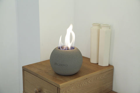 PAFFU Bio-ethanol Tabletop Fireplace Light Grey