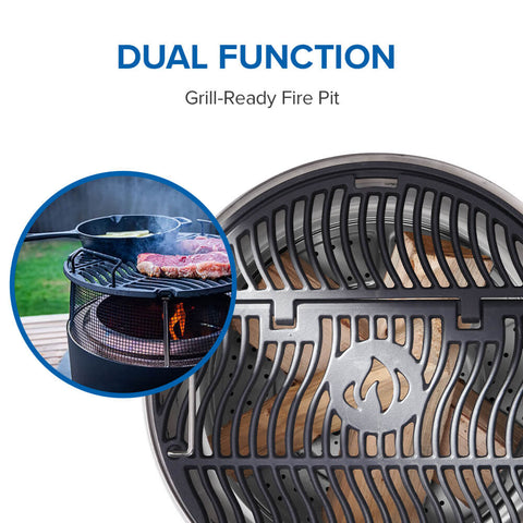 Napoleon Large Stainless Steel Wood Firepit