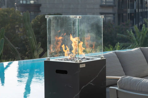 YUKON Marble Porcelain Dining Table -Bulgaria black B