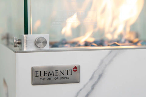 YUKON Marble Porcelain Dining Table - Bianco White B