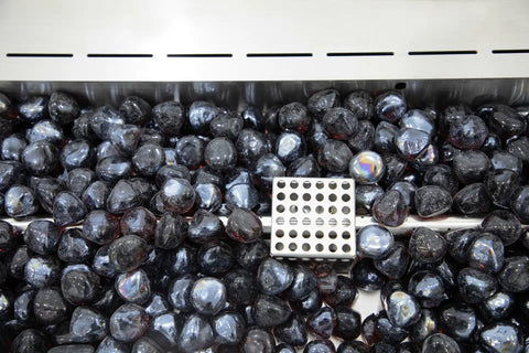 ALASKA Marble Porcelain Fireplace - Bulgaria black B