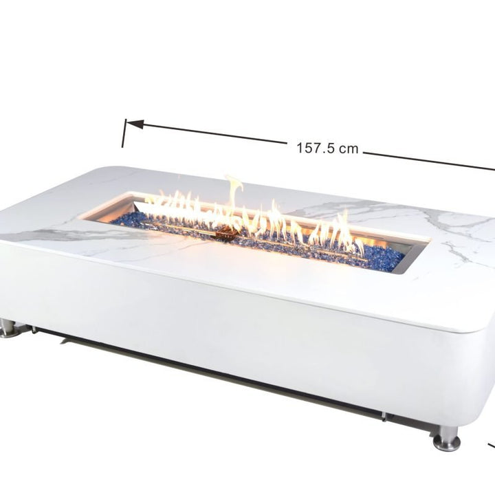 Athens Porcelain Top Fire Table B - BBQ STORE MALTA