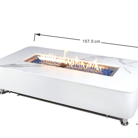Athens Porcelain Top Fire Table B - BBQ STORE MALTA