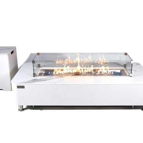 Athens Porcelain Top Fire Table B - BBQ STORE MALTA