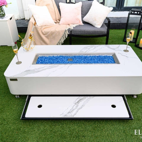 Athens Porcelain Top Fire Table B - BBQ STORE MALTA