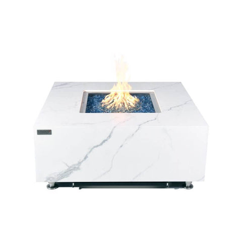 Bianco Marble Porcelain Fire Table B - BBQ STORE MALTA