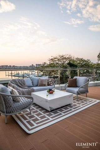 BIANCO Marble Procelain Series Coffee Table Large - BBQ STORE MALTA