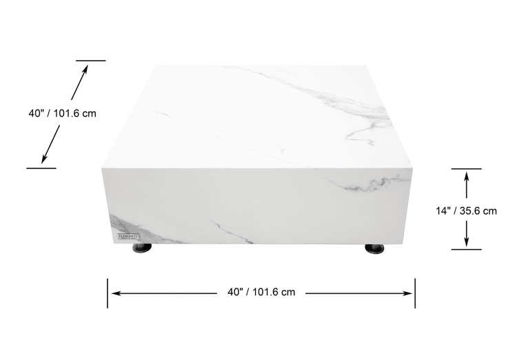 BIANCO Marble Procelain Series Coffee Table Large - BBQ STORE MALTA