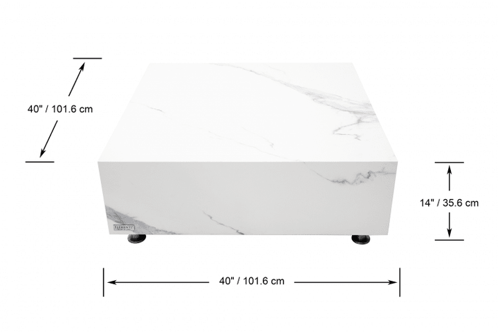 BIANCO Marble Procelain Series Coffee Table Large - BBQ STORE MALTA