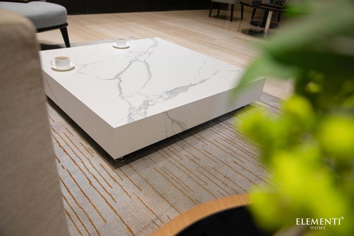 BIANCO Marble Procelain Series Coffee Table Super Large - BBQ STORE MALTA
