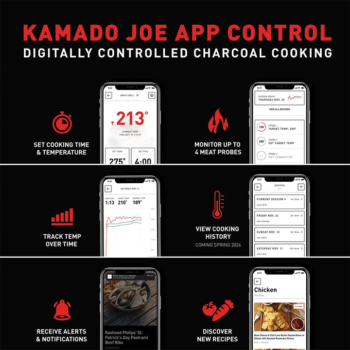 BIG JOE® KONNECTED JOE™ DIGITAL CHARCOAL GRILL AND SMOKER - BBQ STORE MALTA