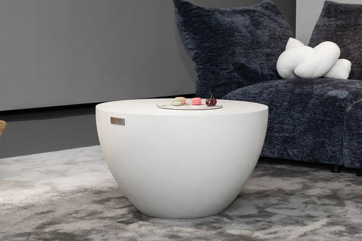 CHRONOS Series Coffee Table Small - Cream White - BBQ STORE MALTA