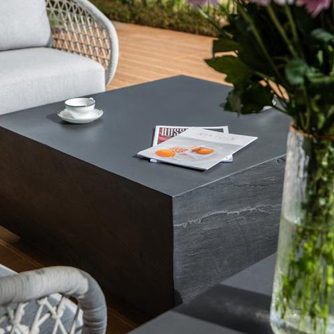 COLORADO Sandstone Series Coffee Table Medium - Slate Black - BBQ STORE MALTA