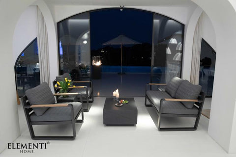 COLORADO Sandstone Series Coffee Table Rectangle Medium - Slate Black - BBQ STORE MALTA