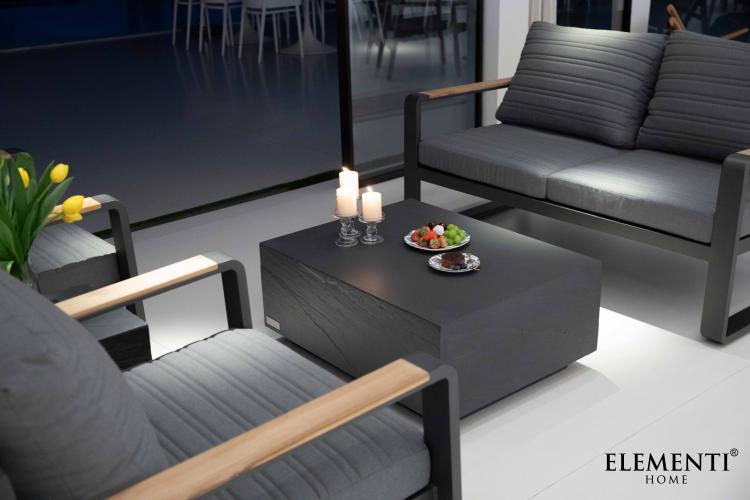 COLORADO Sandstone Series Coffee Table Rectangle Medium - Slate Black - BBQ STORE MALTA