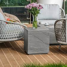 COLORADO Sandstone Series Side Table - Space Grey - BBQ STORE MALTA