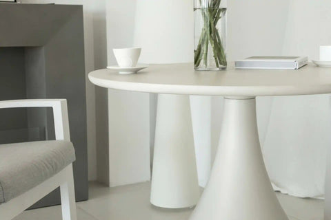 Cordoba round design table in concrete - BBQ STORE MALTA