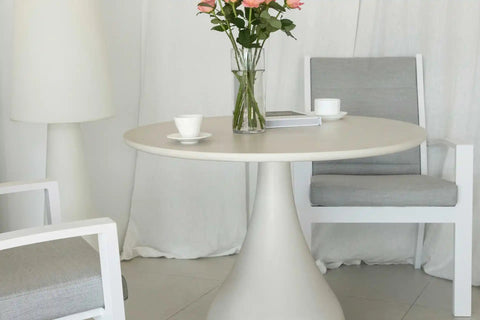 Cordoba round design table in concrete - BBQ STORE MALTA