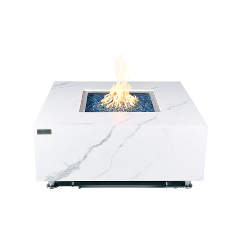 Bianco Marble Porcelain Fire Table B