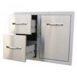 Double drawer and Trash tray combo - BBQ STORE MALTA