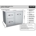 Double drawer and Trash tray combo - BBQ STORE MALTA