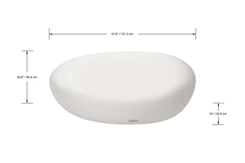 HAWAII Pebble Table Large - Cream White