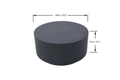 ROME Column Series Coffee Table Medium - Slate Black