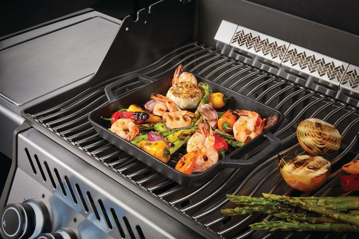 GRIDDLE, CAST IRON SQUARE - BBQ STORE MALTA