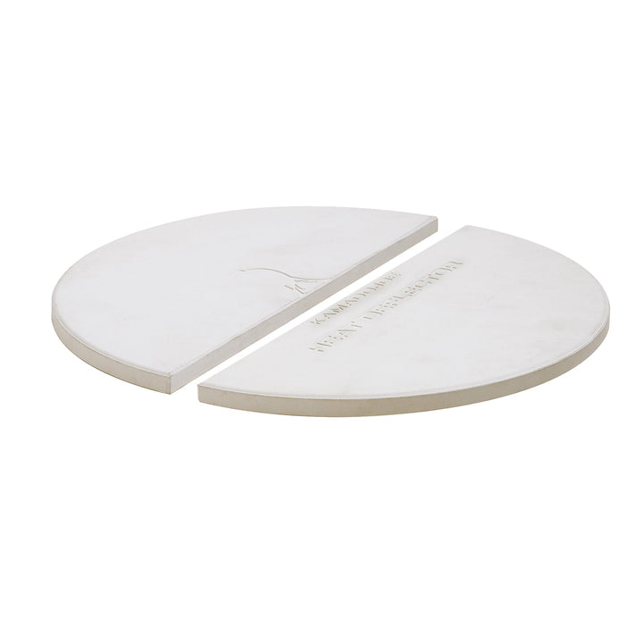 Half Moon Deflector Plates - Big Joe ® (set =2 half moon plates) - BBQ STORE MALTA