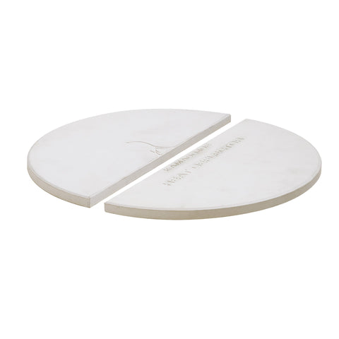 Half Moon Deflector Plates - Big Joe ® (set =2 half moon plates) - BBQ STORE MALTA