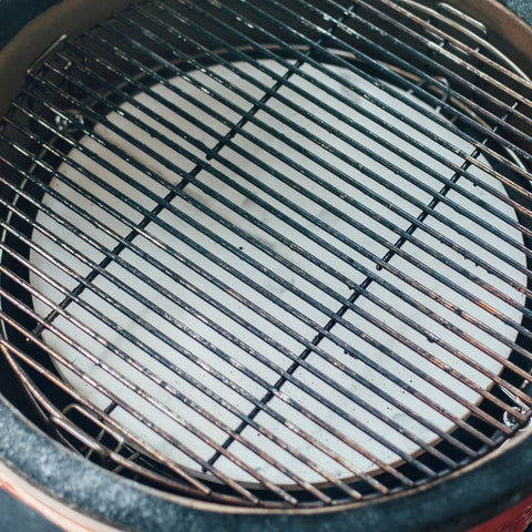 Half Moon Deflector Plates - Big Joe ® (set =2 half moon plates) - BBQ STORE MALTA